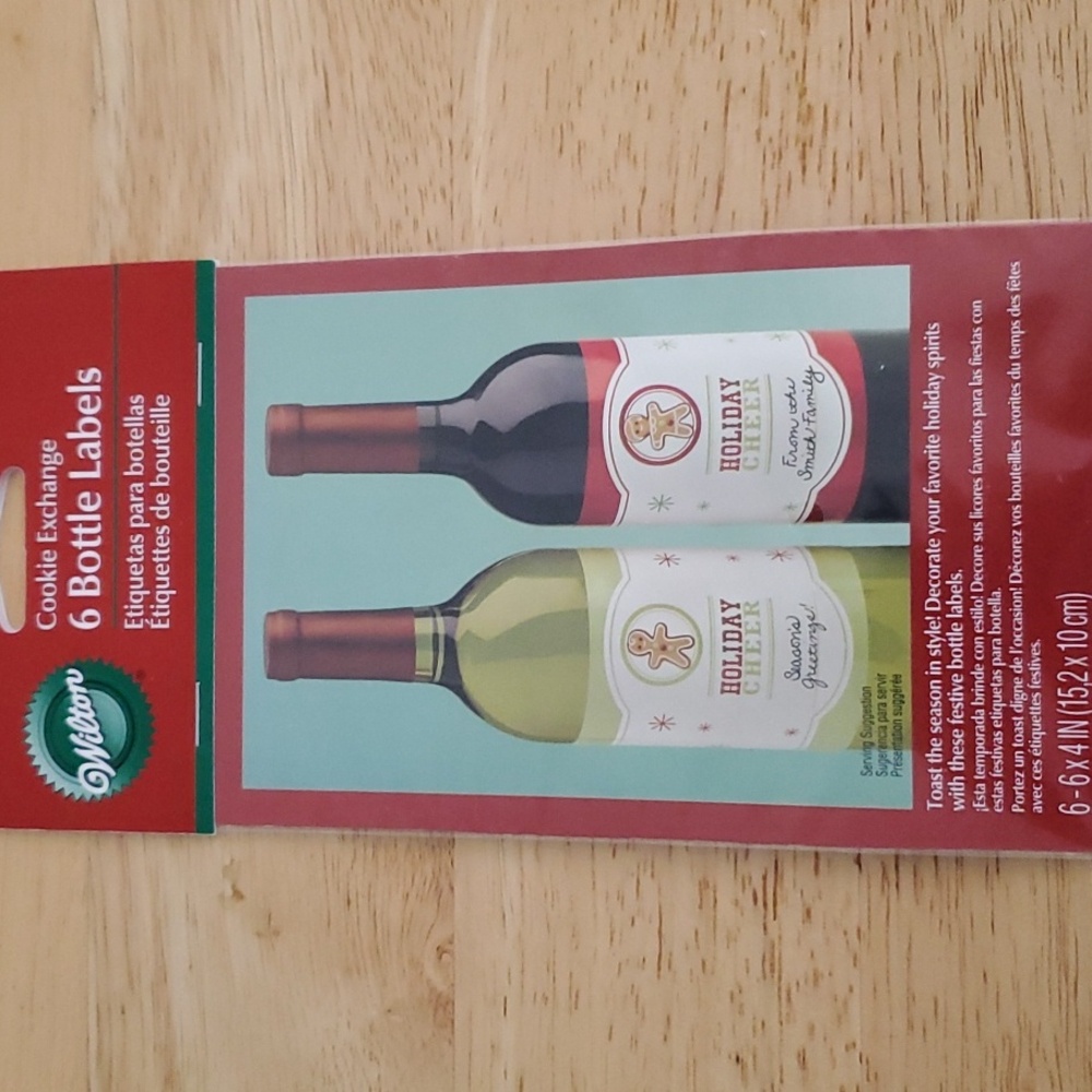 Wine Bottle Cheer Labels